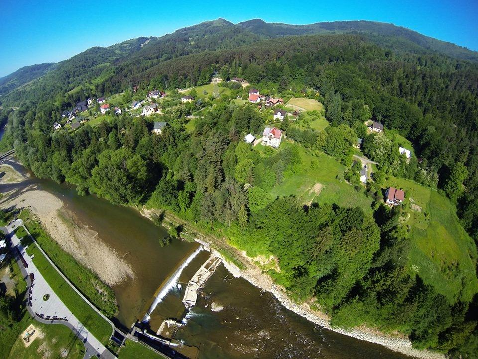widok z drona na gminę WG